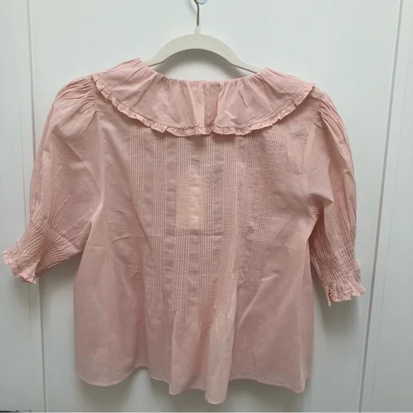 DÔEN Henri Ruffled Top in Blush - Size XS - Picture 4 of 10